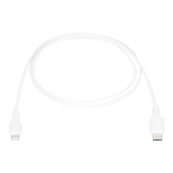 Kabel DIGITUS USB charger/data Lightning - USB-C M/M 1.0m metal PVC MFI CE bl