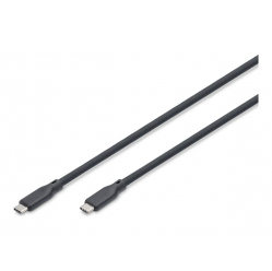 Kabel DIGITUS USB Silicone connection USB-C - USB-C 2m USB 3.2 Gen1 5G 4K 100W black