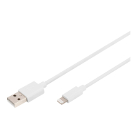 Kabel DIGITUS USB-A to lightning MFI C89 2m Data and charging white 5V 2.4A