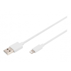 Kabel DIGITUS USB-A to lightning MFI C89 2m Data and charging white 5V 2.4A