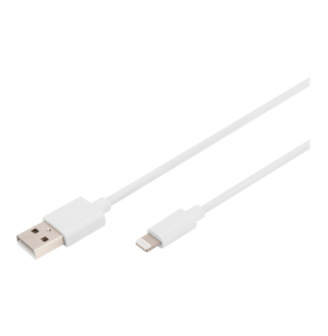 Kabel DIGITUS USB-A to lightning MFI C89 2m Data and charging white 5V 2.4A