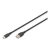 Kabel DIGITUS USB-C Silicone charging USB-A - USB-C 2m USB 2.0 60W black