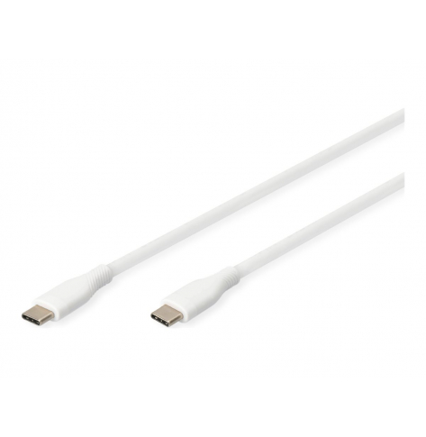 Kabel DIGITUS USB-C Silicone charging USB-C - USB-C 0.5m USB 2.0 60W white