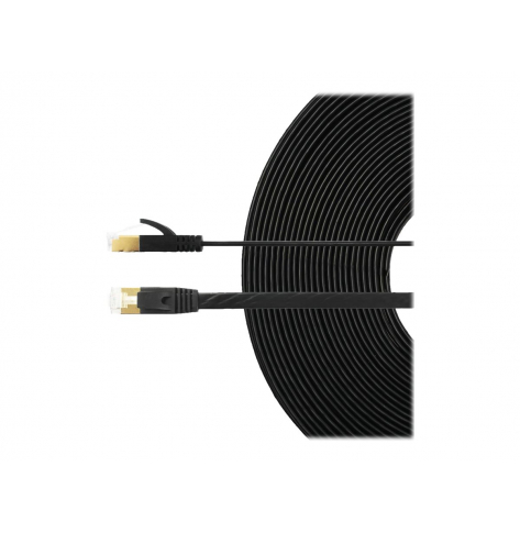 Kabel EDIMAX sieciowy - CAT 7 U-FTP AWG32 copper Flat 5m czarny