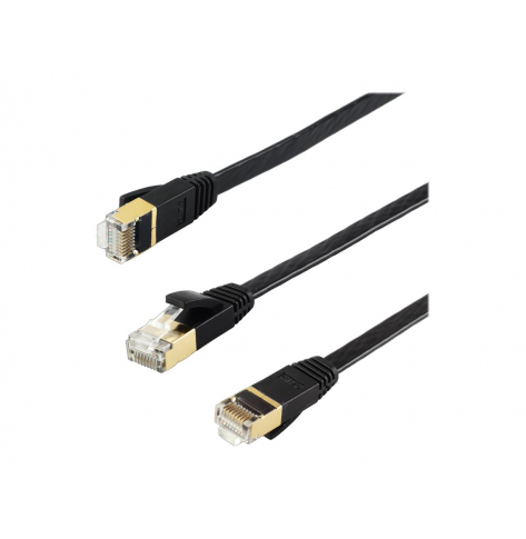 Kabel EDIMAX sieciowy - CAT 8 U-FTP AWG26 Bare copper Flat 3m czarny