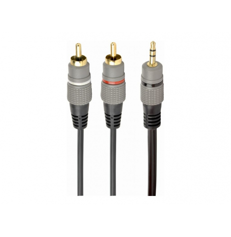 GEMBIRD 3.5mm stereo - 2xRCA 1.5m pozlacane zlacza