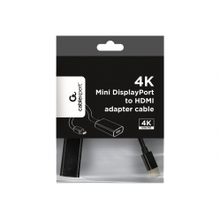 Kabel GEMBIRD 4K Mini DisplayPort to HDMI adapter black