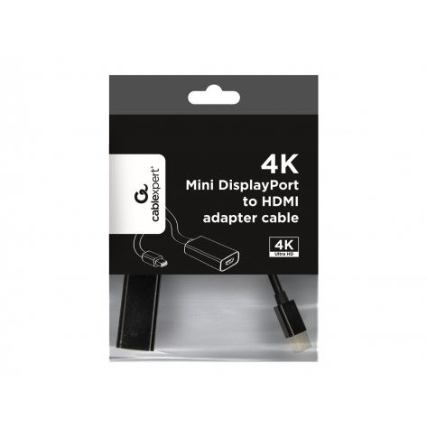 Kabel GEMBIRD 4K Mini DisplayPort to HDMI adapter black