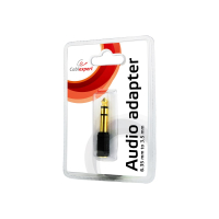 Adapter GEMBIRD A-6.35M-3.5F 6.35mm / 3.5mm czarny