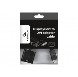 GEMBIRD A-DPM-DVIF-002 adapter Displayport(M) -> DVI(F)29pin 10cm, czarny