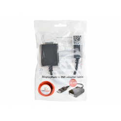 GEMBIRD A-DPM-DVIF-03 adapter Displayport v1.2 (M) -> DVI(F)29pin 10cm, czarny