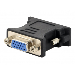 GEMBIRD A-DVI-VGA-BK adapter DVI-A/VGA (24M/15F) czarny