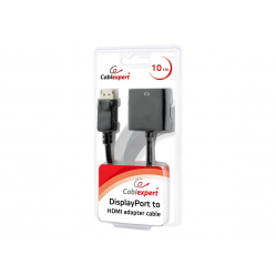 GEMBIRD AB-DPM-HDMIF-002 adapter Displayport(M) -> HDMI(F) 10cm, czarny, blister