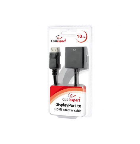 GEMBIRD AB-DPM-HDMIF-002 adapter Displayport(M) -> HDMI(F) 10cm, czarny, blister