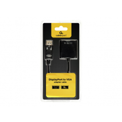 GEMBIRD AB-DPM-VGAF-02 adapter displayport 1.1->VGA, na kablu, czarny, blister