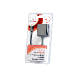 GEMBIRD AB-mDPM-VGAF-02 adapter Mini Displayport(M) -> VGA(F), czarny, blister