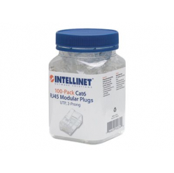INTELLINET wtyk RJ45 UTP linka 8p8c. kat. 6 sloik 100szt