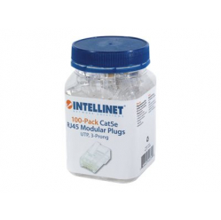 INTELLINET Wtyk RJ45 UTP na drut 8p8c. kat. 5e sloik 100szt