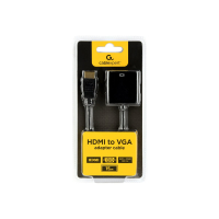 Adapter GEMBIRD A-HDMI-VGA-04 HDMI-A m / VGA f na kablu czarny
