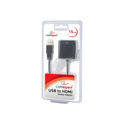 GEMBIRD Adapter USB 3.0 -> HDMI(full HD), czarny