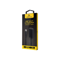 Adapter GEMBIRD A-CM-DPF-02 USB-C / DisplayPort czarny 4K 15 cm