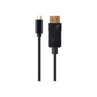 Adapter GEMBIRD A-CM-DPM-01 USB-C / DisplayPort czarny 4K 60 Hz 2m
