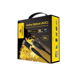 Kabel GEMBIRD Aktywny optyczny High Speed HDMI z Ethernetem AOC Premium Series 50m