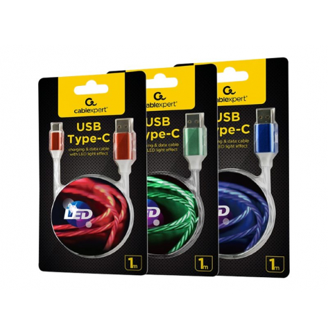 Kabel GEMBIRD CC-USB-8PLED-1M USB 8-pin LED 1m