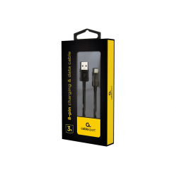 Kabel GEMBIRD CC-USB2-AMLM-10 USB do 8-pin ladowanie transmisja (Ipad,Iphone5/6/7/8/X) 3m czarny