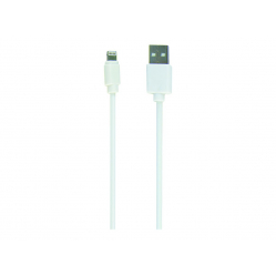Kabel GEMBIRD CC-USB2-AMLM-W-10 USB do 8-pin ladowanie transmisja (Ipad,Iphone5/6/7/8/X) 3m bial