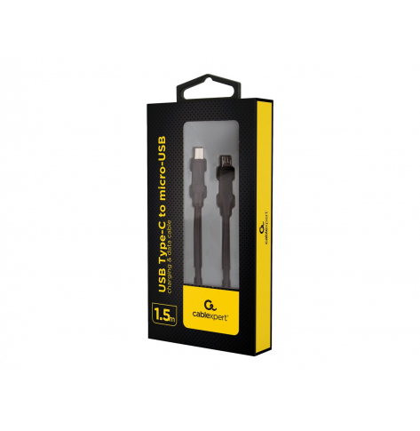 Kabel GEMBIRD CC-USB2-CMMBM-1.5M USB-C do micro-USB do ladowania i transmisji danych 1.5m