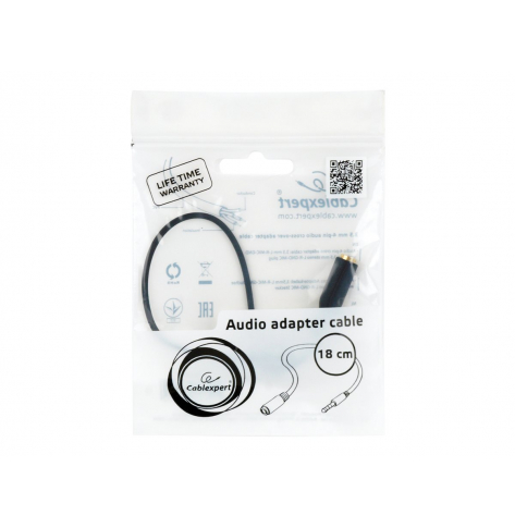 Kabel GEMBIRD CCA-419 kable stereo minijack->minijack M/F PIN 17.5CM