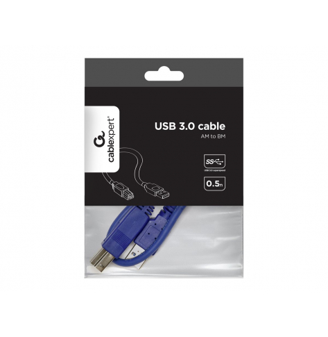 Kabel GEMBIRD CCP-USB3-AMBM-0.5M AM-BM USB 3.0, 0.5m