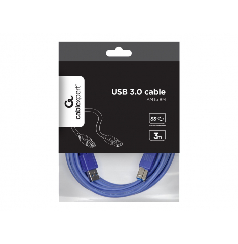 Kabel GEMBIRD CCP-USB3-AMBM-10 AM-BM USB 3.0 3m