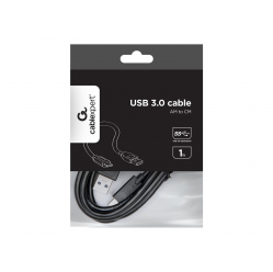 Kabel GEMBIRD CCP-USB3-AMCM-1M USB-C 3.0, 1m, czarny