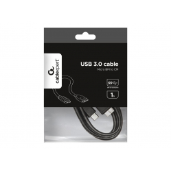 Kabel GEMBIRD CCP-USB3-MBMCM-1M USB-C 3.0 ->micro USB 3.0 1m, czarny
