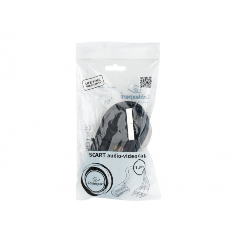 Kabel GEMBIRD CCV-519-001 dwukierunkowy EURO/ 3x RCA, 1.8M
