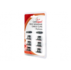 Kabel GEMBIRD CM-CC-01 samoprzylepny klips - organizer kabla, 8 sztuk