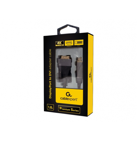 Kabel GEMBIRD DisplayPort to DVI adapter Premium Series 1.8m