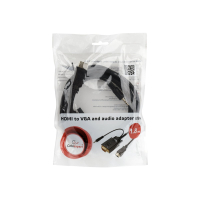 Kabel GEMBIRD DMI-A(M) ->VGA (F) + audio na kablu 3m czarny