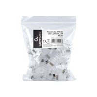 Wtyk sieciowy GEMBIRD LC-8P8C-001/50 RJ45 (50 sztuk) kat. 5e, 8P8C, 30U, do drut