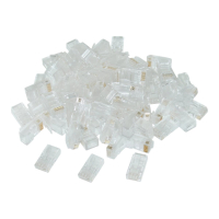 Wtyk sieciowy GEMBIRD LC-8P8C-002/100 RJ45 (100 sztuk) kat. 6, 8P8C, 30U, do drut