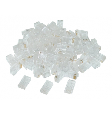 GEMBIRD LC-8P8C-002/100 wtyk sieciowy RJ45 (100 sztuk) kat. 6, 8P8C, 30U, do drut