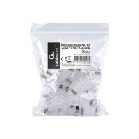Wtyk sieciowy GEMBIRD LC-8P8C-002/50 RJ45 (50 sztuk) kat. 6, 8P8C, 30U, do drut