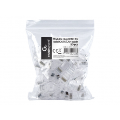 GEMBIRD LC-8P8C-002/50 wtyk sieciowy RJ45 (50 sztuk) kat. 6, 8P8C, 30U, do drut