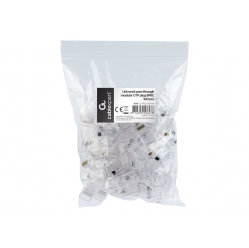 GEMBIRD LC-PTU-01/100 wtyk sieciowy RJ45 (100 sztuk) przelotowy UTP,8P8C,do drut