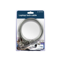Linka zabezpieczajaca GEMBIRD LK-CL-01 do notebook na szyfr LK-CL-01, 1.8m