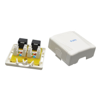 Gniazdo natynkowe GEMBIRD NCAC-2U6-01 2xRJ45, kat. 6, kompletne biale