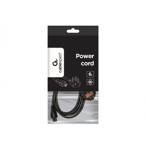 GEMBIRD PC-187-ML12 zasilajacy C5 (koniczynka) z wtyczka UK, 1.8m