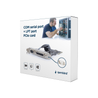 Adapter GEMBIRD PEX-COMLPT-01 COM(9PIN)+LPT(25PIN) PCI-Expres + low profile